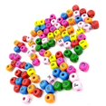 thumbnail image 3 of 100 Uds. Cuentas cuadradas de madera mezcladas, cubo con letras, cuentas espaciadoras sueltas, 3 of 3