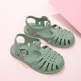 thumbnail image 3 of Girls Sandals 2023 New Non Slip Outdoor Closed Toe Beach Shoes For Toddler Kids Children, Spring And Summer, 3 of 5
