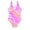 Pink, variant on Girls Swimsuit Surfing Swimsuit Girls Mesh Design Swimwear Set Performance Beach Play Outfits Quick-Dry Surfing Suit for Toddlers and Kids