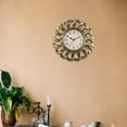 thumbnail image 3 of Jingsheng Retro Wall Clock Silent Stylish Decorative for Decor Dining Room Restaurant Gold, 3 of 8