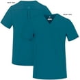 thumbnail image 5 of Adar Addition Scrubs for Men - Modern Multi Pocket V-Neck Scrub Top - A6010 - Caribbean Blue - S, 5 of 8