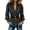 Black, variant on Womens V Neck Wrap Denim Blouse Sheer Mesh Patchwork Faux Denim Tops Puff Long Sleeve Jean Top with Matching Belt Blue XXL