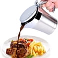 thumbnail image 3 of Stainless Steel Gravy Boat 304: 450-500ml Small Sauce Container for Steak, Tomato Sauce & Condiments – Heat Resistant, Easy Clean, Practical Narrow Mouth Design with Stable Wide Base, Ideal for, 3 of 5
