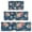 Pioneer Flower Floral-2, variant on Pioneer Flower Floral Print Pattern Kitchen Rugs Sets Of 3,Kitchen Runner Rugs Non Skid Washable,Decorative Kitchen Floor Mats for Kitchen,Sink,Laundry,17"x30"+ 17"x47" + 17"x59"