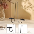 thumbnail image 6 of CoudarTitie Candle Sconce Pillar Candles Stand Iron Wall Candle Holder Decorative for Dining Without Circle, 6 of 9