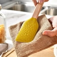 thumbnail image 5 of Silicone Spatula with Wooden Handle, Heat Resistant Kitchen Baking Turner, Nonstick Scraper for Mixing, Cooking, Cake Decorating, Batter, Food Preparation(Style F), 5 of 5