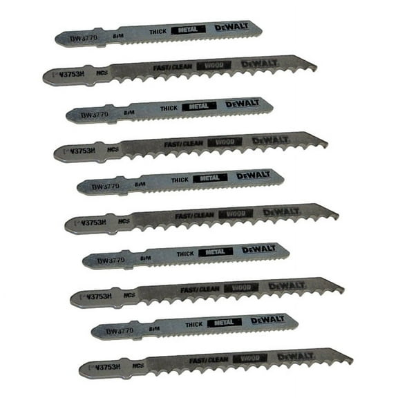 Dewalt 10 Piece Jig Saw Blade Set - N536023