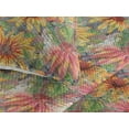 thumbnail image 3 of Ambesonne Floral Quilted Bedspread Set 3 Pcs, Rustic Summer Coneflowers, Twin, Coral Pale Orange and Green, 3 of 4