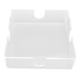 thumbnail image 3 of Servilletero acrílico cuadrado elegante y transparente para mesa, dispensador de pañuelos para cocina, restaurante y bar., 3 of 14