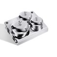 thumbnail image 1 of Vaso Tazas de cristal Tazas de polvo líquido de cristal con tapas Contenedores dispensadores Juego de tazas de tarro de acero inoxidable, 1 of 6