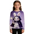 thumbnail image 4 of Jamsmile Toddlers Girls T-Shirts Easter Bunny Print Girls Casual Long Sleeve Tee Shirts Soft Cute Shirts Loose Kids Girls T Shirts, 4 of 4