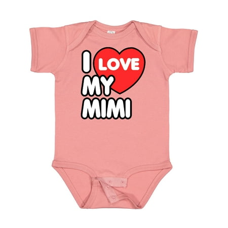 

Inktastic I Love My Mimi Gift Baby Boy or Baby Girl Bodysuit