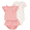 Pink/White Floral, variant on Baby Outfit Sets, 3-Piece, Sizes 0/3-24 Months