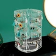 thumbnail image 6 of 360 Rotating Earring Holder Stand Clear Earrings Organizer, Acrylic, 6 of 7