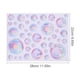thumbnail image 3 of KAKOWELY hojas de pegatinas de pared con burbujas de agua, temática oceánica, para fiesta, hogar, baño, decoración, habitación infantil, fiesta de sirena, bricolaje, 3 of 5
