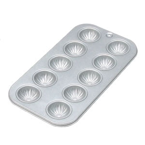 

Tiger Crown Cake Mold Silver 127 x 237 x 16mm Petit Four Flower Mold 10P Steel Aluminized Recipe Included 2325