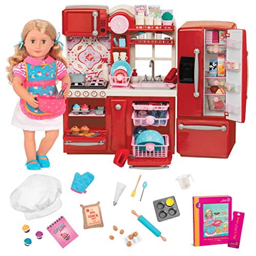 Our Generation by Battat Jenny 18" Baking Posable Doll & Gourmet
