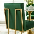 thumbnail image 7 of Modway Privy 18.5" Stainless Steel Velvet Dining Chair in Gold/Emerald, 7 of 7