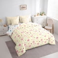 thumbnail image 2 of Erosebridal Fashion Ribbon Kids Bedding Comforter Set 7pcs, Princess Style Queen Bedding Sets, 2 of 7