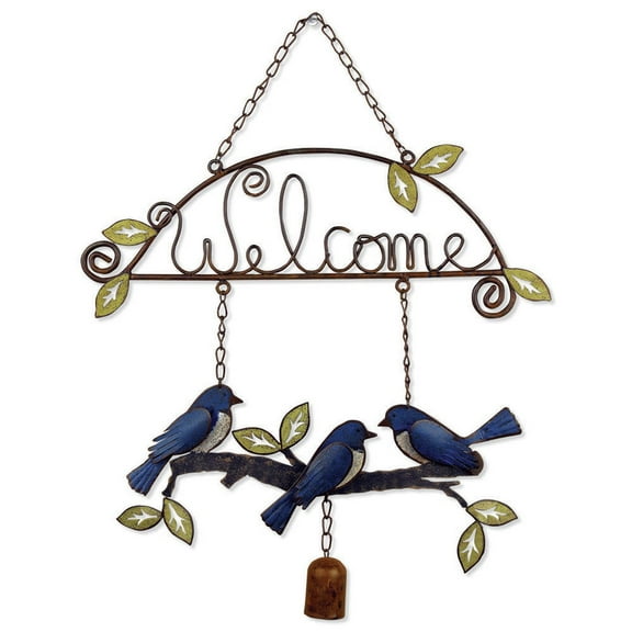Sunset Vista Designs Garden Essentials Birds of a Feather Birdies Welcome Sign, 18-Inch Long