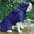 thumbnail image 5 of Dog Waterproof Raincoat with Poncho Hoodie, High Reflective Adjustable Yellow Pet Rain Jacket with Leash Hole, 5 of 6