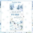thumbnail image 6 of Arctic Animals Baby Shower Door Cover, Baby Its Cold Outside Baby Shower Decorations Arctic Animals Porch Sign Hanging Banner Blue for Boy Winter Gender Reveal Decorations, 6 of 6