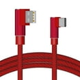 thumbnail image 1 of Double Elbow USB Cable 2A Sync Data Nylon Android/IOS Double elbow USB Woven TPE High Speed Charging Cable for Android/IOS/Type-C, 1 of 8