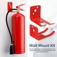 thumbnail image 4 of MOVTOTOP 1 Set Metal Fire Extinguisher Hanger Red Fork Style Space Saving Business Owners, 4 of 8