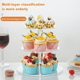 thumbnail image 6 of Soumake 1 Set Cake Stand 3/4 Layers Transparent Round Large Capacity Easy Installation Acrylic Party Cupcake Tower Holder Wedding Supplies, 6 of 7
