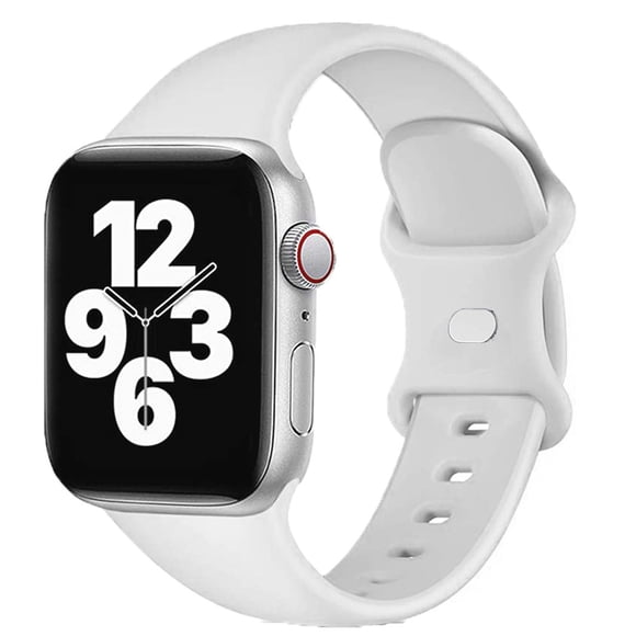 ALMNVO Silicone Strap for Apple Watch Bands 45mm 44mm 42mm 41mm 40mm 38mm, Soft Silicone Sport Wristbands Replacement Strap Compatible for iWatch Series 6 7 5 4 3 2 1 SE