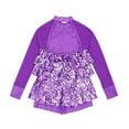 thumbnail image 3 of TiaoBug Kids Girls Sparkly Sequins Gymnastics Leotard Hip-Hop Jazz Ballet Dance Bodysuit, 3 of 7