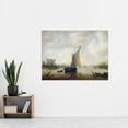 thumbnail image 2 of Jeronymus Van Diest Riverview Boat Painting Extra Large XL Wall Art Poster Print, 2 of 3
