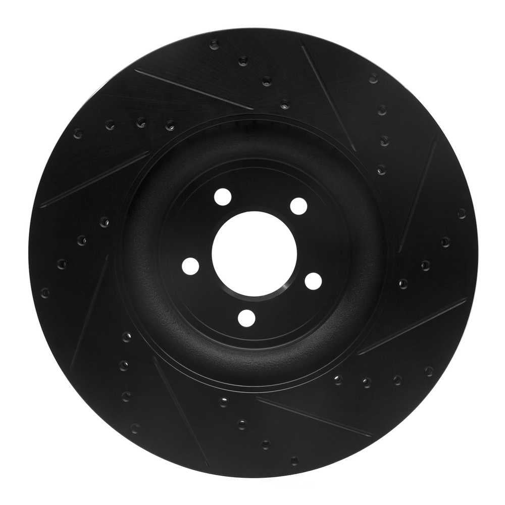 Dynamic Friction Company 633-20020L DFC Brake Rotor - Drilled And Slotted - Black