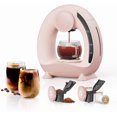 thumbnail image 1 of Pod and Grounds Single-Serve Coffee Maker, 2 in 1 One Cup Coffee Machine Compatible with K-Cup Pod & Coffee Grounds/Tea, Compact Design, 4-8oz, Pink, 1 of 5