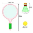 thumbnail image 2 of DRAFIDEEP 1 Set of Badminton Rackets Assorted Color Tennis Racket for Children, 2 of 8