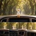 thumbnail image 5 of Cute White Duck Car Dashboard Ornament Resin Figurine Auto Center Console Screen Decor, Adorable Vehicle Interior Desktop Display Decoration, 5 of 7