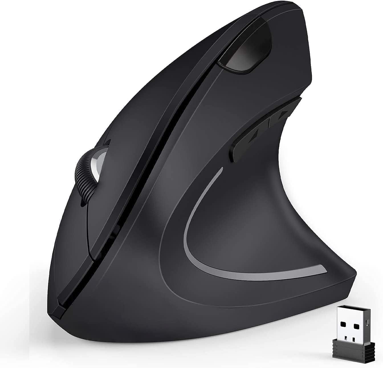 JLab GO Wireless Bluetooth Mouse, Black, Silent Clicks, Multi