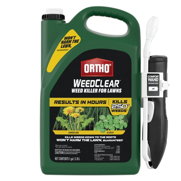 Ortho WeedClear Weed Killer for Lawns with Comfort Wand, Kills Dandelion and More, 1 gal.