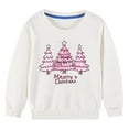thumbnail image 4 of ZACPNCV Toddler Girl Boy Sweatshirt Long Sleeve Winter Christmas Letter Print Sweatshirt Winter Clothes Xmas Gifts White 2-3 Years, 4 of 5
