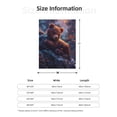 thumbnail image 4 of Throw Blanket for Couch Sofa and Bed, Lazy Stone Bear Super Soft Plush Throw Blanket, Fuzzy Cuteness Comfy Warm Washable Flannel Blanket & Throws for All Season, 4 of 5