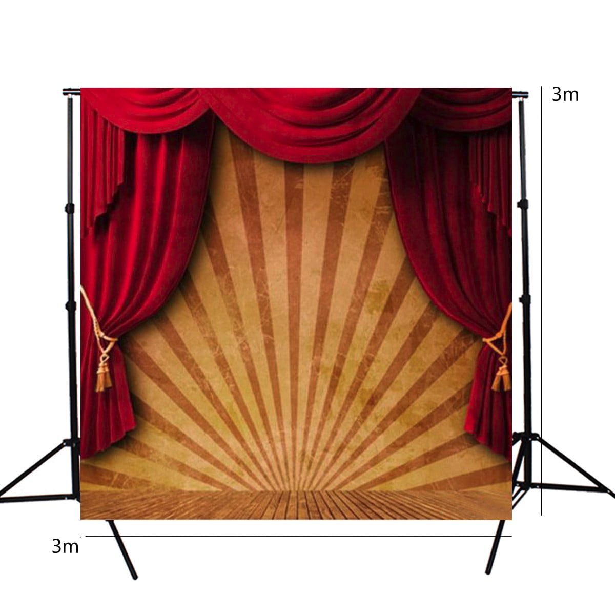 10X10FT Stage Red Carpet Vinyl background Photography Photo Props backdrop VD442 