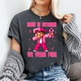 thumbnail image 2 of Breast Cancer Awareness Boys Bruh in October We Wear Pink T-Shirt Unisex, Sizes S-5XL, Gategoo, 2 of 5