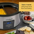thumbnail image 5 of Crock-Pot Mijoteuse Numérique à Compte à Rebours en Acier Inoxydable, 6-Quart, 5 of 5