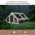 thumbnail image 5 of Homefun 9.8x13ft Quick-Setup Inflatable Camping Tent - 4-Season Waterproof & Windproof Glamping Tent with Hand Pump, Mesh & Chimney Windows, Oxford Cabin Design, 5 of 7