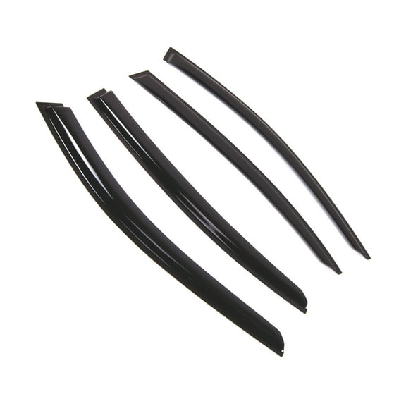 Tuningpros WD2-780 Outside Mount Window Visor Deflector Rain Guard Dark Smoke 4 Pcs Set For 2009-2016 BMW 740i 750i
