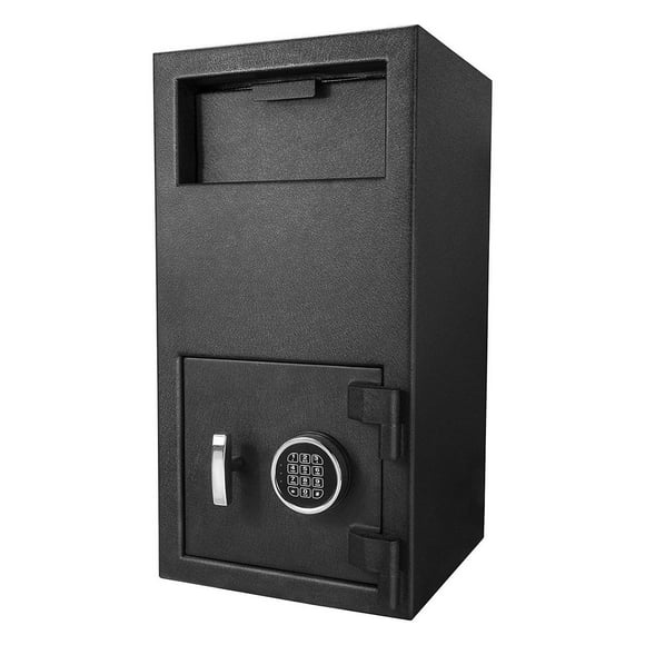 Barska DX300 14 x 14 x 27 Inch Large Solid Steel Deposit Box Keypad Safe, Black