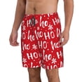 thumbnail image 2 of Kdxio Hohoho Pattern Mens Casual Shorts - Drawstring Summer Beach Sports Shorts for Men, 2 of 5