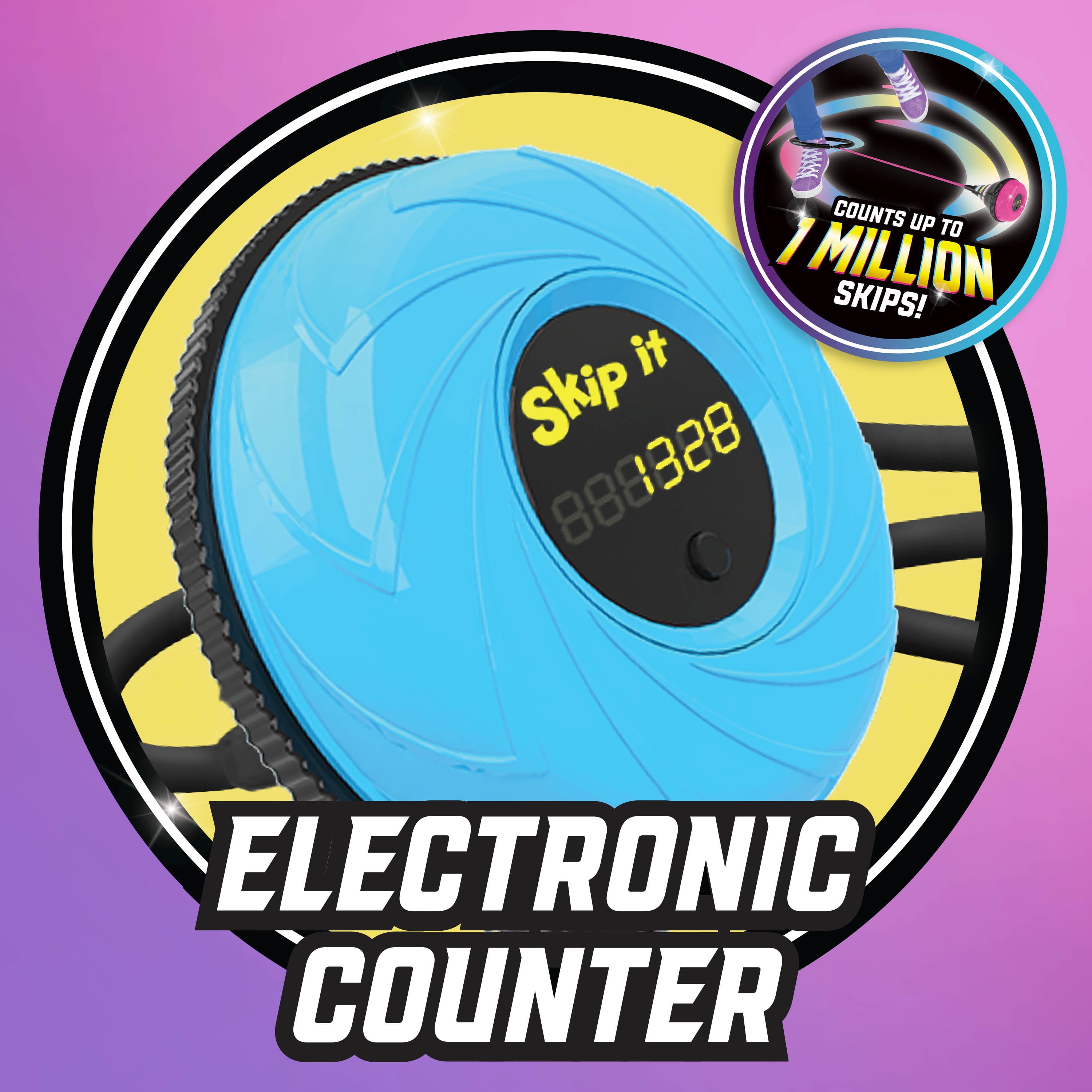 Skip It Retro Outdoor Toy, Light Up Ball and Digital Counter