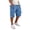 Sky Blue #48, variant on Dresfit Cargo Shorts for Men Baggy Drawstring Work Shorts Summer 2026 Knee Length Hiking Sweat Shorts Big and Tall Elastic Waist Lightweight Carpenter Shorts L