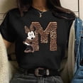 thumbnail image 2 of Camiseta con estampado de combinación de letras y nombre personalizado para mujer, camiseta de manga corta ABCDEFG con letra de Minnie Mouse Tan Jianjun  unisex, 2 of 2